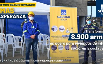 Gerdau Diaco recibió 8.917 armas blancas que se transformarán en acero para la construcción de Viviendas de Interés Social en Barranquilla